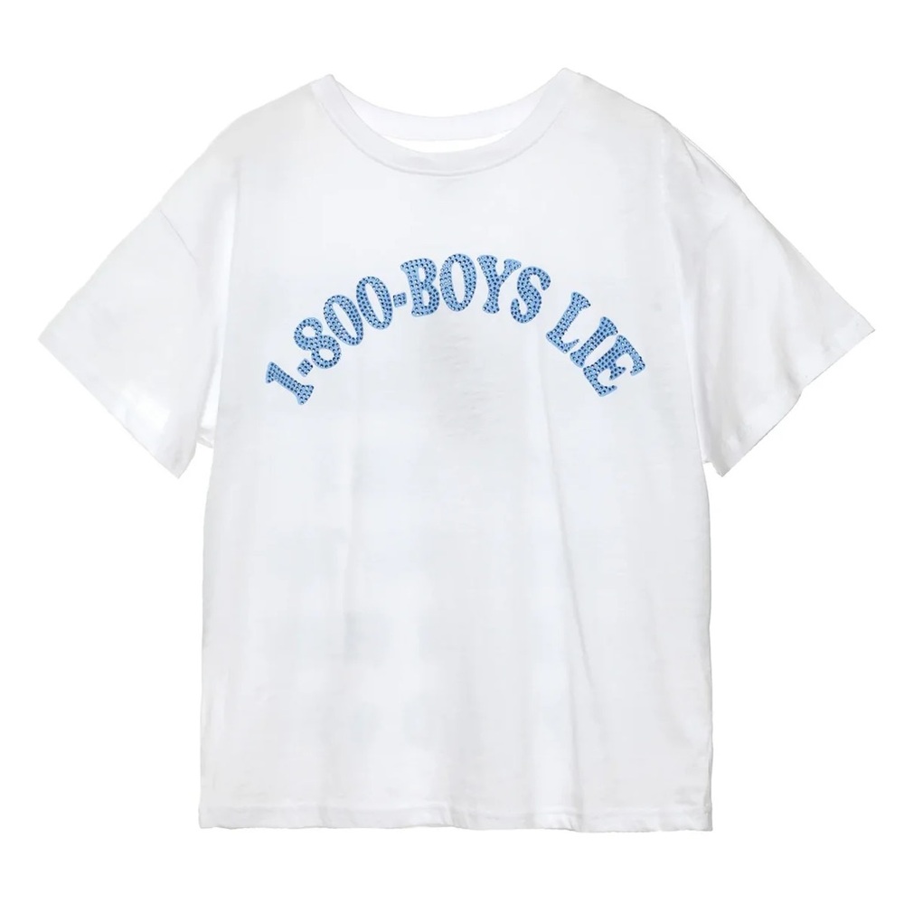 Boys Lie Blue 1-800 Boyfriend Tee